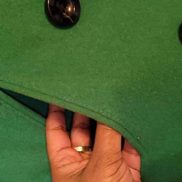 Merona Green Wool Coat - Picture 5 of 16